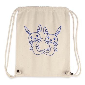 2 Hasen Geist Gespenst spuken Halloween gruselig - Stanley/Stella recycelter Gym Bag - Naturweiß - Vorne