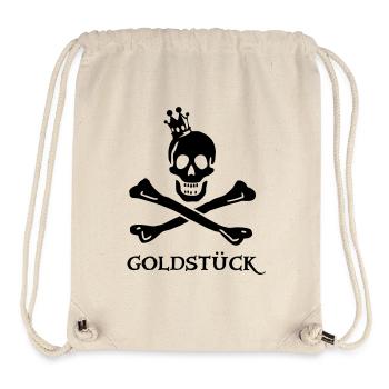 ~ Goldstück ~ - Stanley/Stella recycelter Gym Bag - Naturweiß - Vorne