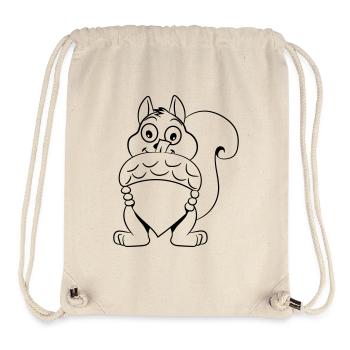 Eichhörnchen nüsse nuss - Stanley/Stella recycelter Gym Bag - Naturweiß - Vorne