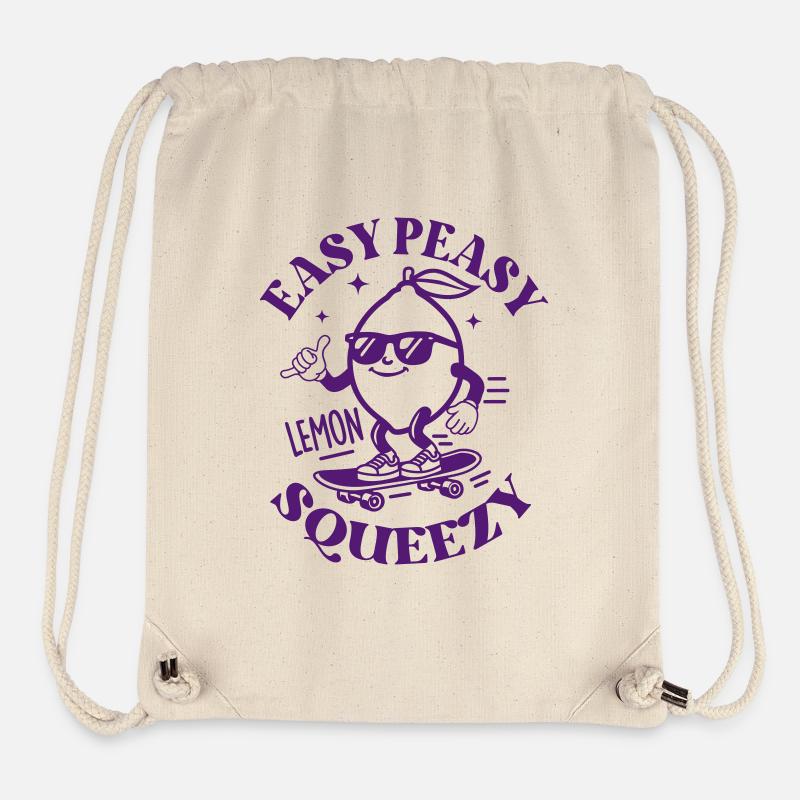 easy peasy lemon squeezy - Stanley/Stella recycelter Gym Bag - Naturweiß