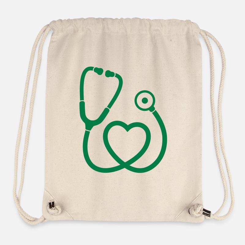 STETHOSCOPE DOCTOR HOSPITAL - Stanley/Stella Recycled Gym Bag - natural