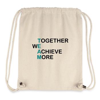 TEAM together - together we achieve more - Stanley/Stella Recycled Gym Bag - natural - Front