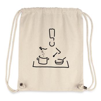 koch macht suppe - Stanley/Stella recycelter Gym Bag - Naturweiß - Vorne