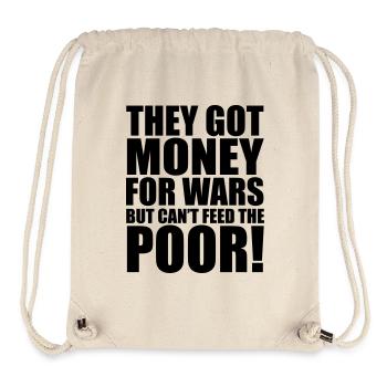 Can't Feed The Poor - Stanley/Stella recycelter Gym Bag - Naturweiß - Vorne