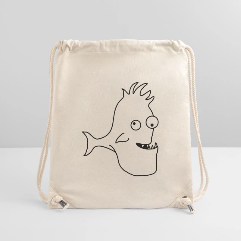 Stupid Crazy Comic Fish Sac à cordon recyclé Stanley/Stella