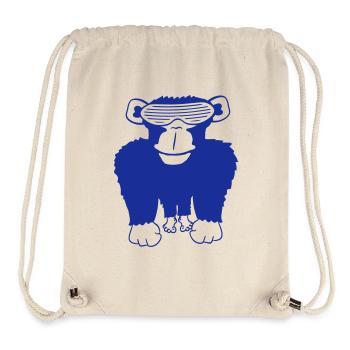 Funky Sonnenbrille Gorilla Cooler Party Affe Spaß - Stanley/Stella recycelter Gym Bag - Naturweiß - Vorne
