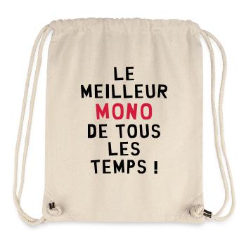 Moniteur / Monitrice / Mono / Formation / Ski - Sac à cordon recyclé Stanley/Stella - blanc naturel - Devant