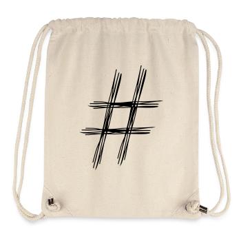 hashtag # - Stanley/Stella Recycled Gym Bag - natural - Front