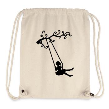 swing girl, schaukel - Stanley/Stella recycelter Gym Bag - Naturweiß - Vorne