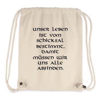 Leben - Stanley/Stella recycelter Gym Bag - Naturweiß - Vorne