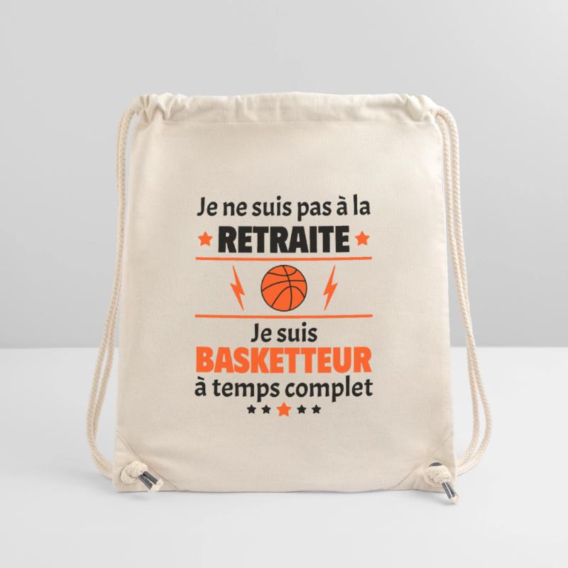 Pas à la retraite basketteur à temps complet, noël Sac à cordon recyclé Stanley/Stella