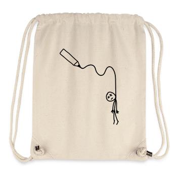 hangman_drawing - Stanley/Stella recycelter Gym Bag - Naturweiß - Vorne