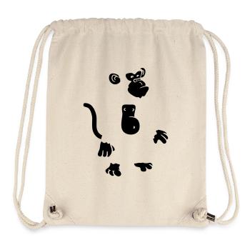 Cool monkey design - Stanley/Stella Recycled Gym Bag - natural - Front