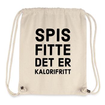 Iss Muschi, es ist kalorienfrei - Stanley/Stella recycelter Gym Bag - Naturweiß - Vorne
