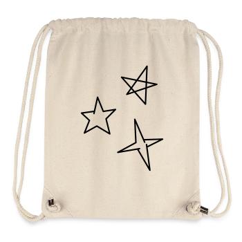Sterne - Stanley/Stella recycelter Gym Bag - Naturweiß - Vorne