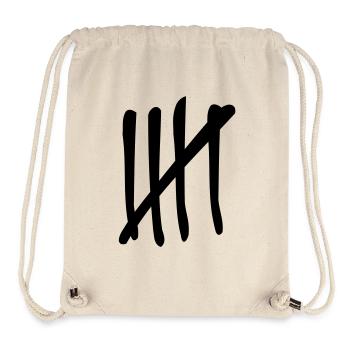 5 Striche - Stanley/Stella recycelter Gym Bag - Naturweiß - Vorne
