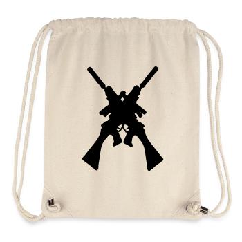 fucile Schrotflinte Gewehr Pistole mitraillette2 - Stanley/Stella recycelter Gym Bag - Naturweiß - Vorne