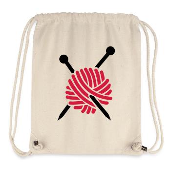 Stricken - Stanley/Stella recycelter Gym Bag - Naturweiß - Vorne
