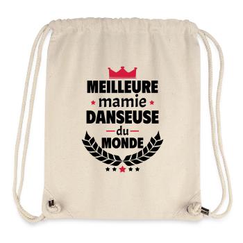 Meilleure mamie danseuse du monde, danse, noël - Sac à cordon recyclé Stanley/Stella - blanc naturel - Devant