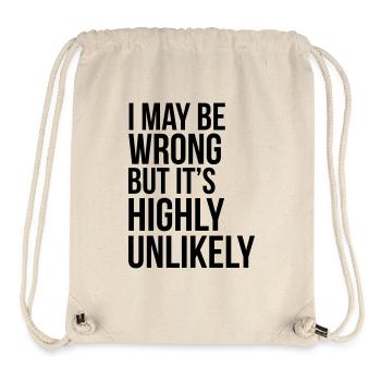Never Wrong - Stanley/Stella Recycled Gym Bag - natural - Front