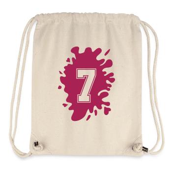 klecks 7 - Stanley/Stella recycelter Gym Bag - Naturweiß - Vorne