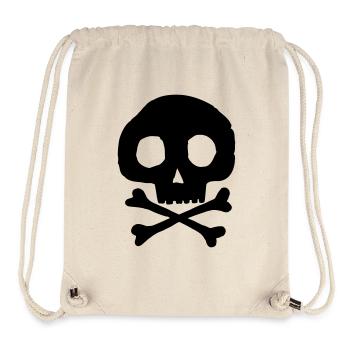 Skull and bones - Stanley/Stella Recycled Gym Bag - natural - Front