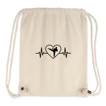 Karate Heart - Stanley/Stella Recycled Gym Bag - natural - Front