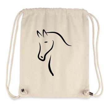 cheval - Sac à cordon recyclé Stanley/Stella - blanc naturel - Devant