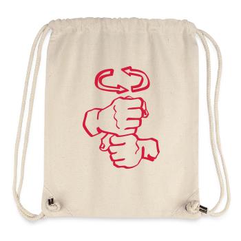coffee_sign - Stanley/Stella recycelter Gym Bag - Naturweiß - Vorne