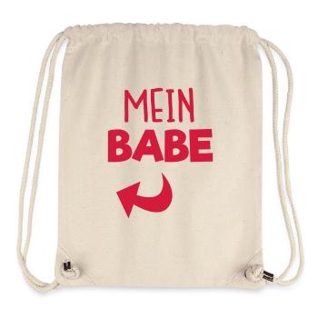 Mein Babe - Stanley/Stella recycelter Gym Bag - Naturweiß - Vorne