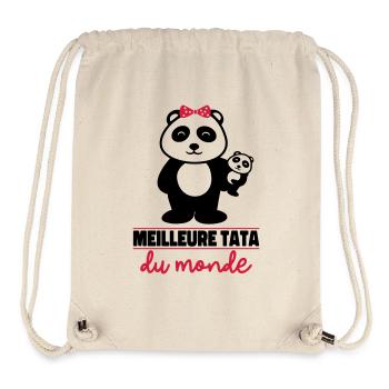 meilleure tata du monde - Sac à cordon recyclé Stanley/Stella - blanc naturel - Devant