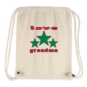 Love grandma - Stanley/Stella Recycled Gym Bag - natural - Front