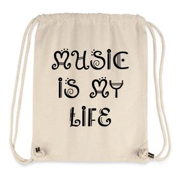 MUSIC - Stanley/Stella Recycled Gym Bag - natural - Front