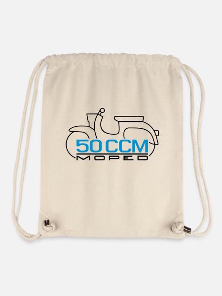 Moped Schwalbe 50 ccm Emblem - Stanley/Stella recycelter Gym Bag - Naturweiß