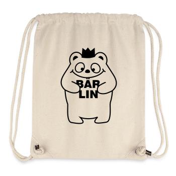 Berliner Bär - Stanley/Stella recycelter Gym Bag - Naturweiß - Vorne