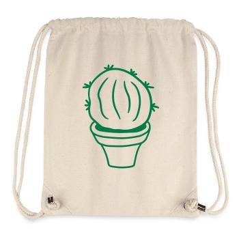 Small Cactus Spines Desert Cacti Flower Pot - Stanley/Stella Recycled Gym Bag - natural - Front