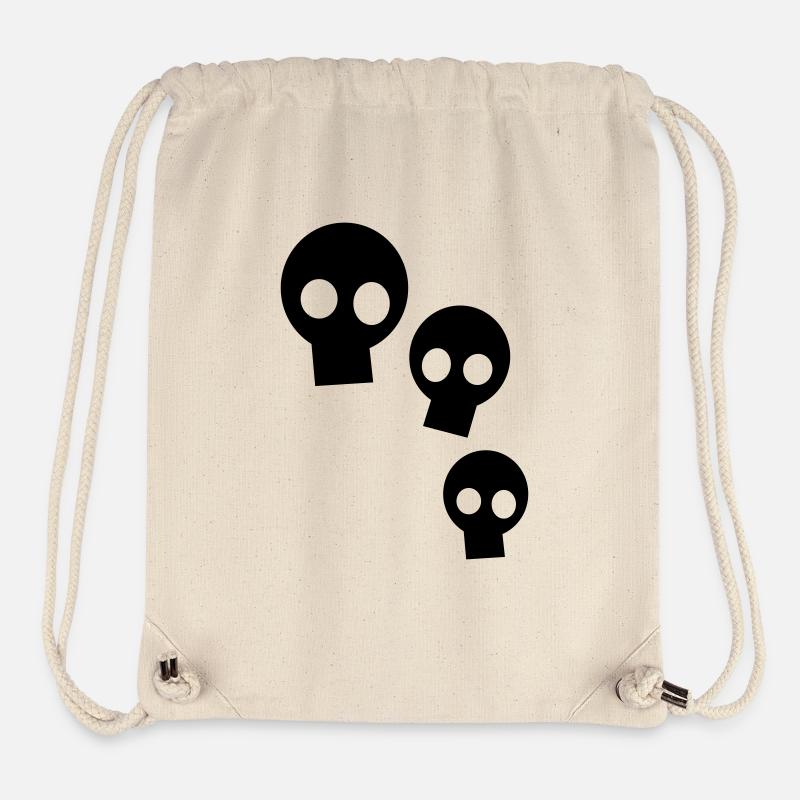 Three Skulls - Stanley/Stella recycelter Gym Bag - Naturweiß