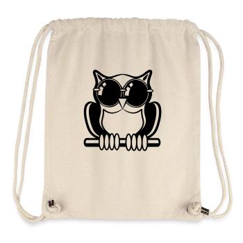 Eule Vogel wald sonnenbrille - Stanley/Stella recycelter Gym Bag - Naturweiß - Vorne
