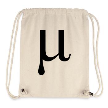 Mu Greek alphabet letter - Stanley/Stella Recycled Gym Bag - natural - Front