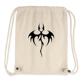 tribal dragon - Sac à cordon recyclé Stanley/Stella - blanc naturel - Devant