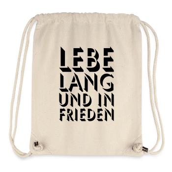 LIVE LONG - Stanley/Stella Recycled Gym Bag - natural - Front