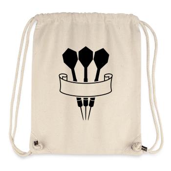 Darts Banner Logo - Sac à cordon recyclé Stanley/Stella - blanc naturel - Devant