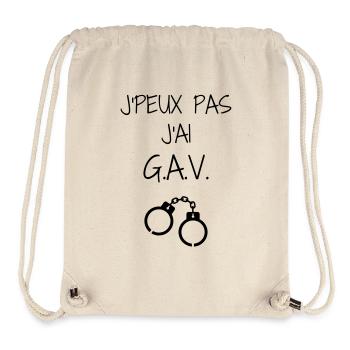 Police Officer Policeman Cop Policier Polizei - Stanley/Stella Recycled Gym Bag - natural - Front