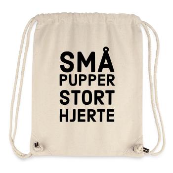 Kleine Titten, großes Herz - Stanley/Stella recycelter Gym Bag - Naturweiß - Vorne