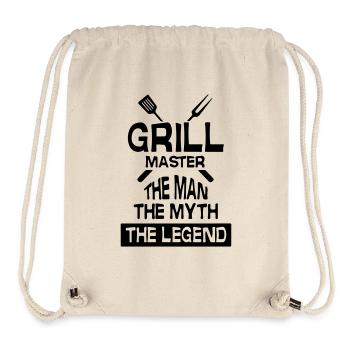 maître du gril l'homme le mythe la légende - Sac à cordon recyclé Stanley/Stella - blanc naturel - Devant