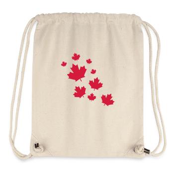 Canada Maple Leave Rain - Stanley/Stella Recycled Gym Bag - natural - Front