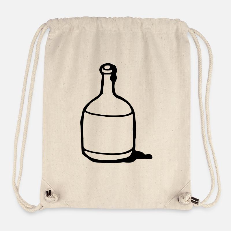 Sirupflasche, Ahornsirup, Flasche, Bottle - Stanley/Stella recycelter Gym Bag - Naturweiß