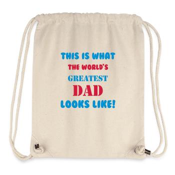 Greatest Dad - Stanley/Stella recycelter Gym Bag - Naturweiß - Vorne