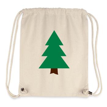 Tannenbaum - Stanley/Stella recycelter Gym Bag - Naturweiß - Vorne