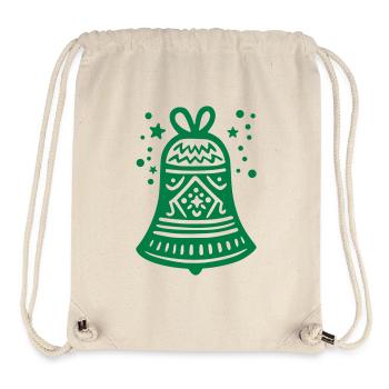 Glocke Weihnachtsglocke - Stanley/Stella recycelter Gym Bag - Naturweiß - Vorne